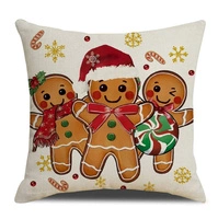 ECARLA Zima Świąteczna poszewka na poduszkę Boho 45x45 PIERNICZKI POD248