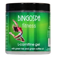 BINGOSPA Fitness żel do ciała L-Karnityna z zieloną herbatą i olejkiem z zielonej kawy 250g 