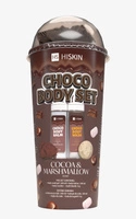 HISKIN Body Set Choco zestaw kąpielowy [balsam +żel +kulka +myjka] Cocoa & Marshmallow