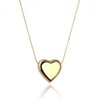 ECARLA naszyjnik ze stali szlachetnej pozłacanej SERCE NST2177