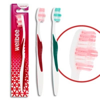 WELLBEE szczoteczka do zębów Medium 1szt