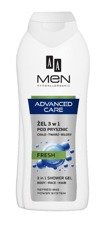 AA Men Advanced Care żel pod prysznic Fresh 3w1 400ml
