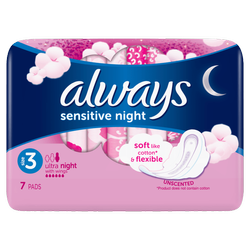 ALWAYS Sensitive Ultra Night podpaski higieniczne 7szt