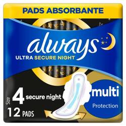 ALWAYS podpaski ze skrzydełkami Ultra Secure Night XL Duo 2x6szt