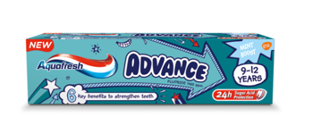 AQUAFRESH Advance pasta dla dzieci 9-12 lat 75ml