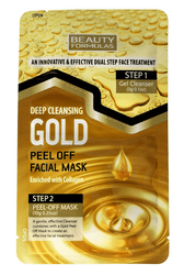 BEAUTY FORMULAS Gold maseczka peel-off 3g+10g