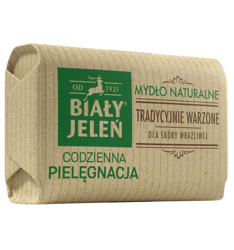 BIAŁY JELEŃ Mydło w kostce z lnem 100g