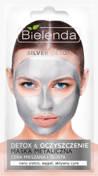 BIELENDA Detox Silver maska metaliczna do twarzy Oczyszczanie 8g