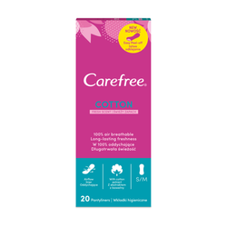 CAREFREE Cotton wkładki higieniczne Fresh Scent 20szt