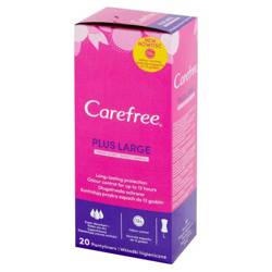 CAREFREE Plus Large wkładki higieniczne Fresh Scent 20szt