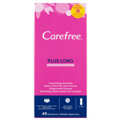 CAREFREE Plus Long wkładki higieniczne Fresh Scent 40szt 