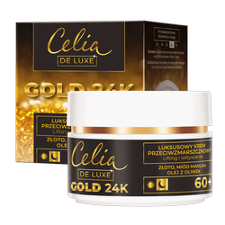 CELIA De Luxe Gold 24k 60+ krem przeciwzmarszczkowy 50ml