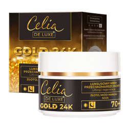CELIA De Luxe Gold 24k 70+ krem przeciwzmarszczkowy 50ml