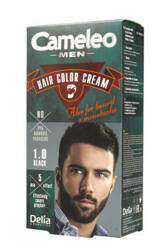 DELIA Cameleo Men Hair Color Cream farba do brody i wąsów 1.0 Black 30ml