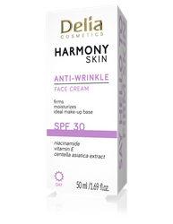 DELIA Harmony Skin krem do twarzy przeciwzmarszczkowy SPF30 50ml 