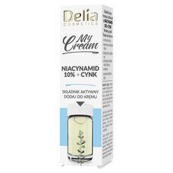 DELIA My Cream składnik aktywny Niacynamid 10% Cynk 5ml