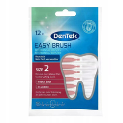 DENTEK Easy Brush szczoteczki interdentalne Iso 2 Fresh Mint 6szt 