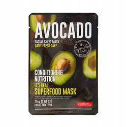 DERMAL Its Real Superfood Mask maska do twarzy Avocado 25ml