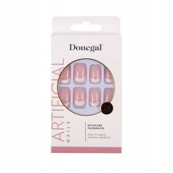 DONEGAL Artificial sztuczne paznokcie french manicure kwadrat 3117 24szt 