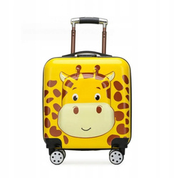 ECARLA walizka kabinowa dla dzieci WP03 Żyrafa 35x 25x 45cm