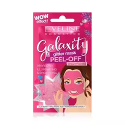 EVELINE Galaxity Glitter Mask Peel-off maseczka rozświetlająco-wygładzająca 10ml