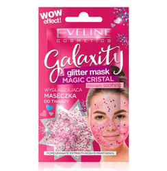 EVELINE Galaxity Glitter Mask maska wygładzająca 10ml