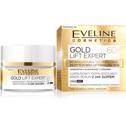 EVELINE Gold Lift Expert 60+ luksusowy odmładzający krem-serum z 24K złotem 50ml