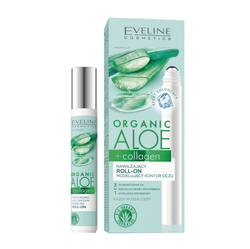 EVELINE Organic Aloe+Collagen roll-on pod oczy 15ml