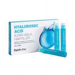 FARMSTAY Hyaluronic Acid Super Aqua Hair Filler ampułka do włosów 10x13ml 