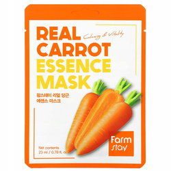 FARMSTAY Real Essence Mask maska do twarzy w płacie Carrot 23ml 