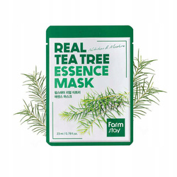 FARMSTAY Real Essence Mask maska do twarzy w płacie Tea Tree 23ml 