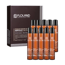 FLOLAND PROFESSIONAL Premium Silk Keratin ampułka do włosów mocno zniszczonych 10x13ml 