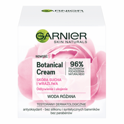 GARNIER Skin Naturals Botanical Cream odżywnie i ukojenie Woda Różana 50ml