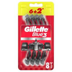 GILLETTE Blue3 Red golarka 6+2szt