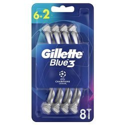 GILLETTE Blue3 golatka 6+2szt