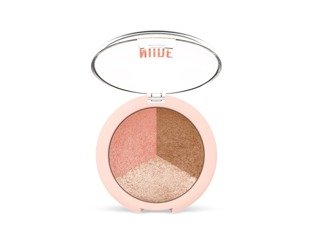 GOLDEN ROSE Nude Look wypiekany puder Baked Trio 19,5g