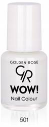 GOLDEN ROSE Wow Nail Color mini lakier do paznokci 501 biały 6ml