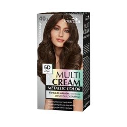 JOANNA Multi Cream Metalic Color farba do włosów Efekt 5D 40.5 Chłodny Brąz