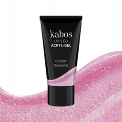 KABOS 2in1 Acryl Gel UV/LED akrylożel do paznokci Cherry Diamond 30g 