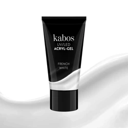 KABOS 2in1 Acryl Gel UV/LED akrylożel do paznokci French White 30g