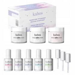 KABOS Magic Dip System zestaw do manicure tytanowego French Set