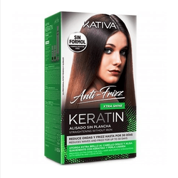 KATIVA Anti-Frizz zestaw do prostowania włosów Xtra Shine 30ml+30ml+150ml