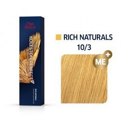 KOLESTON Perfect Me+ farba Rich Naturals 10//3 Bardzo Bardzo Jasny Blond Złoty 60ml