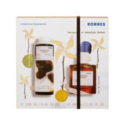 KORRES Conscious Fragrances zestaw żel pod prysznic + edt Mountain Pepper 