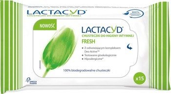 LACTACYD Fresh Chusteczki do higieny intymnej 15szt