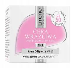 LIRENE Cera Wrażliwa krem do twarzy Odżywczy SPF50 50ml 