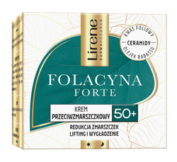 LIRENE Folacyna Forte krem do twarzy 50+ przeciwzmarszczkowy Ceramdidy 50ml