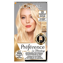 LOREAL Preference 01 Bardzo Bardzo Jasny Naturalny Blond