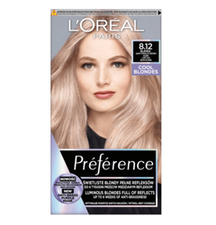 L'OREAL Preference farba do włosów 8.12 Jasny Popielaty Beżowy Blond