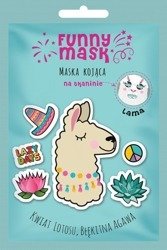 MARION Funny Mask kojąca maska na tkaninie do twarzy Lama